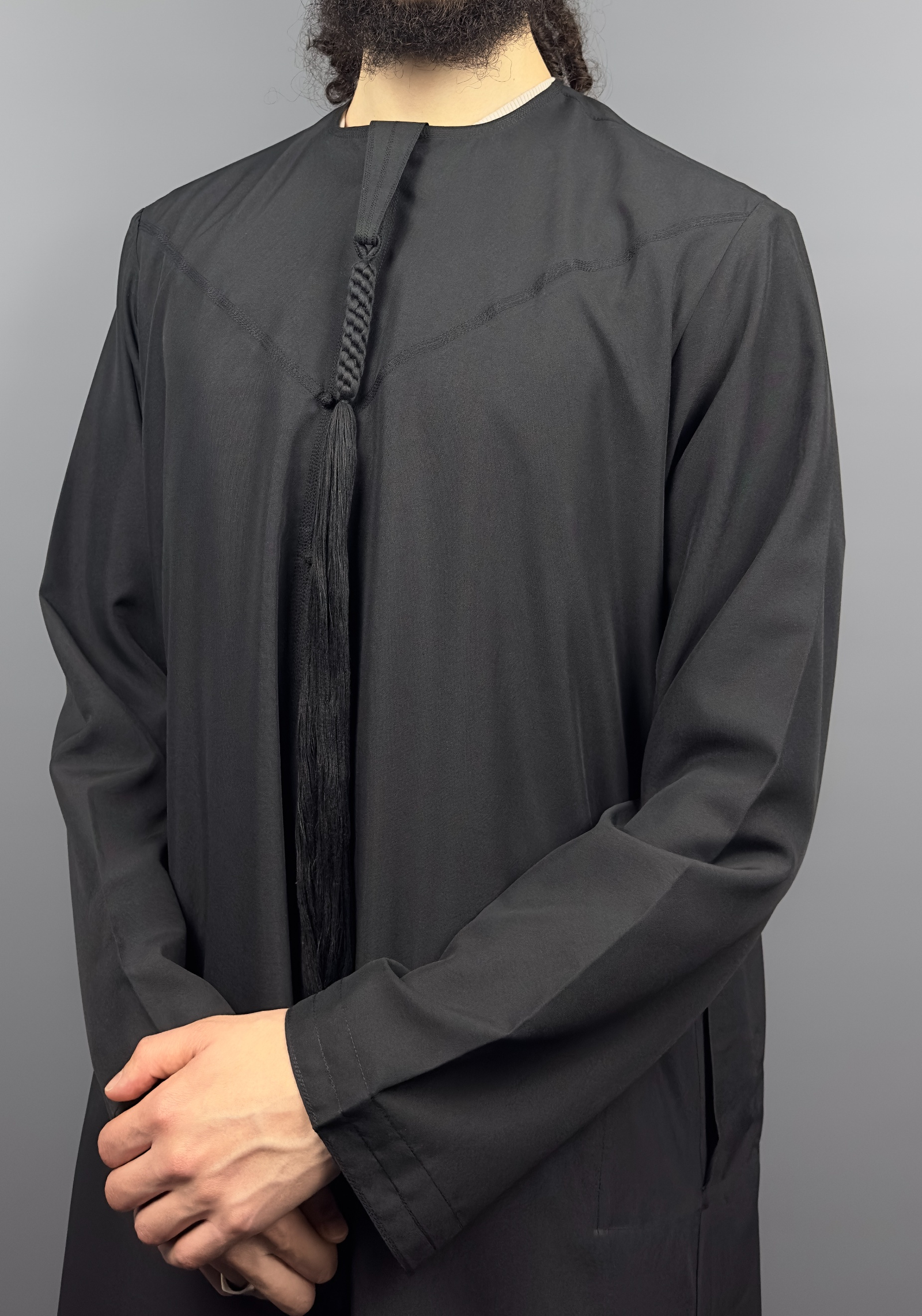 Qamis Émirati Noir Pure